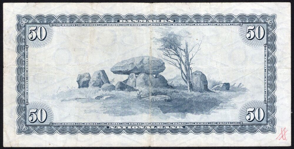 Denmark - 50 Kroner 1963 - Pick # 45i - Fine