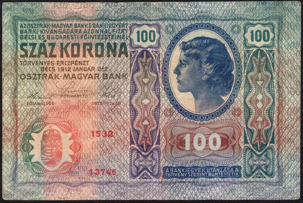 Austria - 100 Kronen 1912 - Pick # 12 - VF