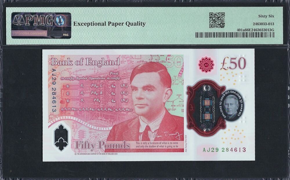 Great Britain - 50 Pounds 2023 - Pick # 401a - PMG 66 EPQ