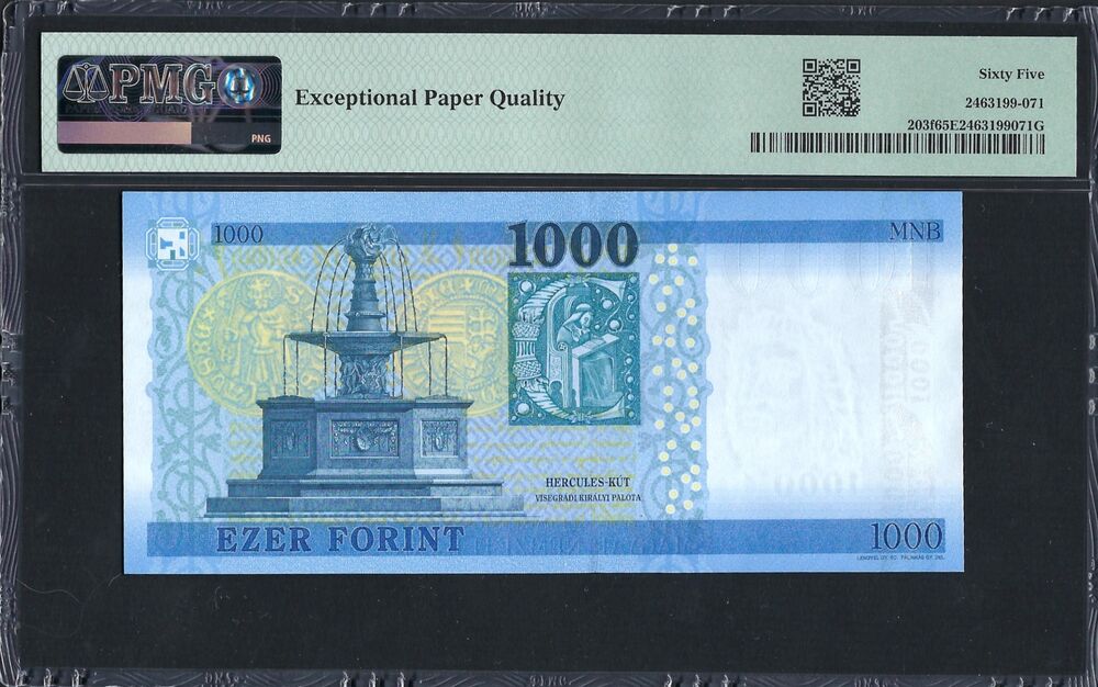 Hungary - 1000 Forint 2025 - Pick # 203f - PMG 65 EPQ