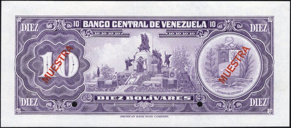 Venezuela - 10 Bolivares 1979 - Pick # 51gs - UNC-