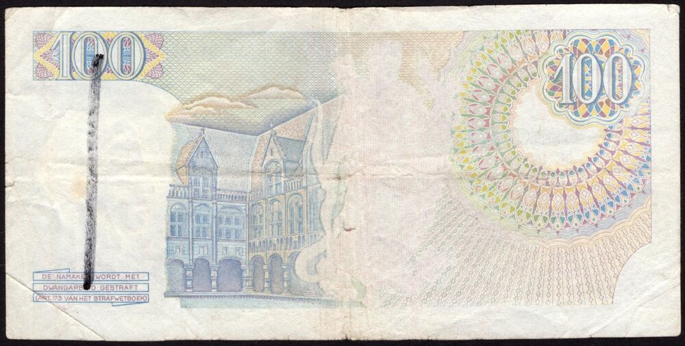 Belgium - Error Note of 100 Francs 1972 - Pick # 134 - VG