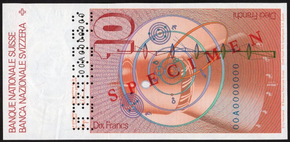 Switzerland - 10 Francs 1979 - Pick # 53s - AU
