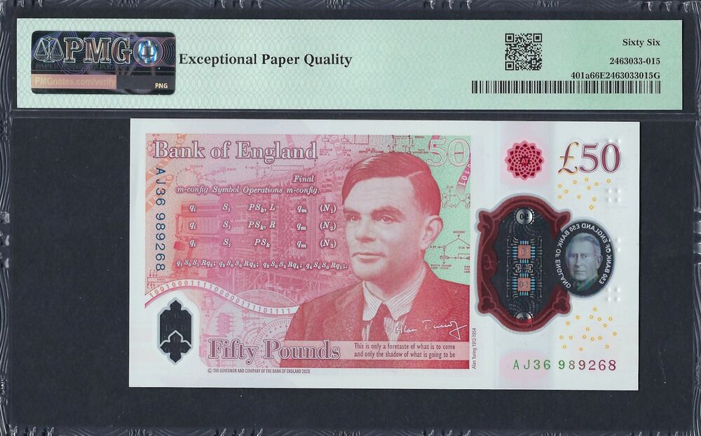 Great Britain - 50 Pounds 2023 - Pick # 401a - PMG 66 EPQ