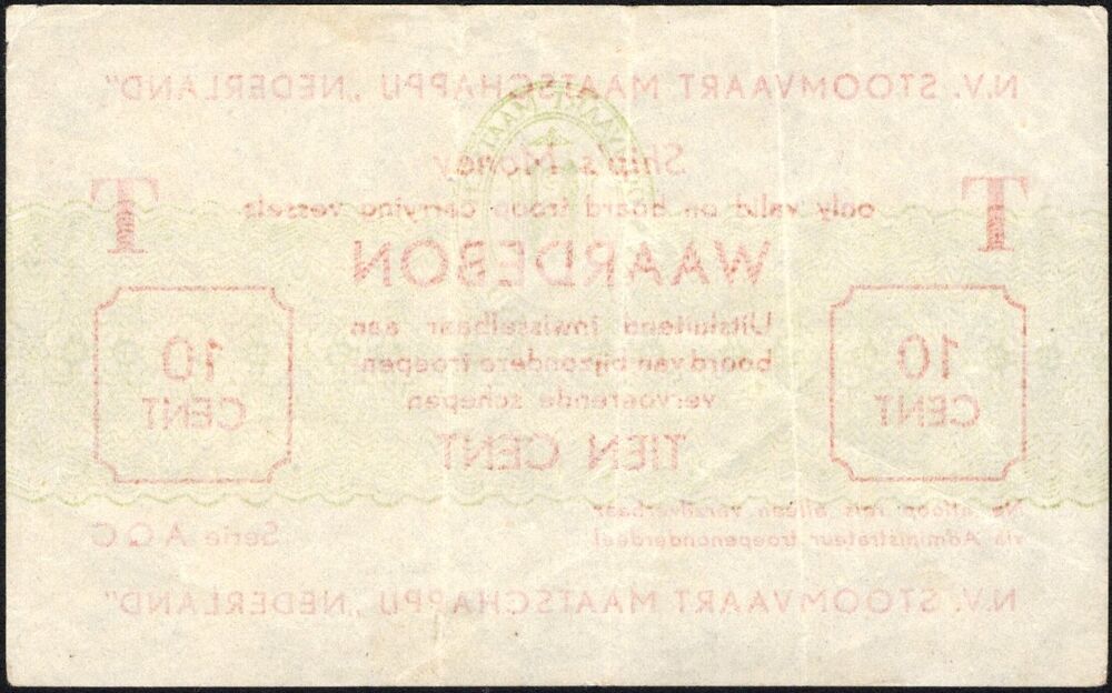 Netherlands, Ship Money - 10 Cent ND - Pick # NL - VF