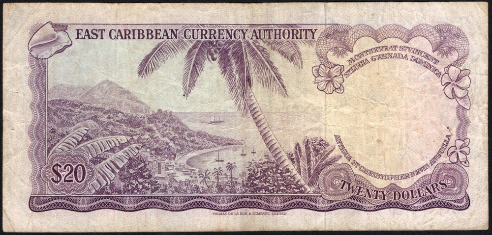 Antigua - 20 Dollars 1965 - Pick # 15g - Fine