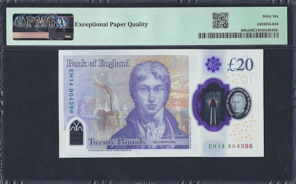 Great Britain - 20 Pounds 2023 - Pick # 400a - PMG 66 EPQ