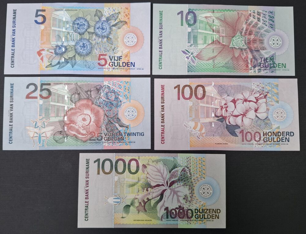Suriname - Series of 5 notes 2000 - UNC