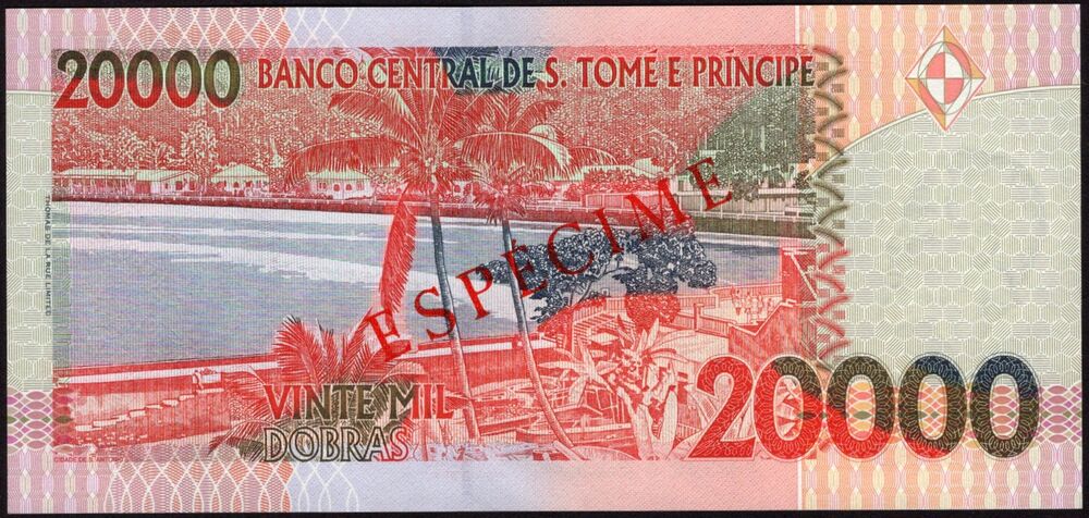 Saint Thomas - 20.000 Dobras 1996 - Pick # 67s - Specimen - UNC