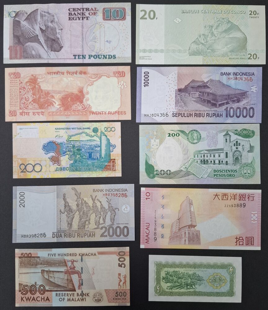 10 x Replacement, mixed lot - UNC (4)