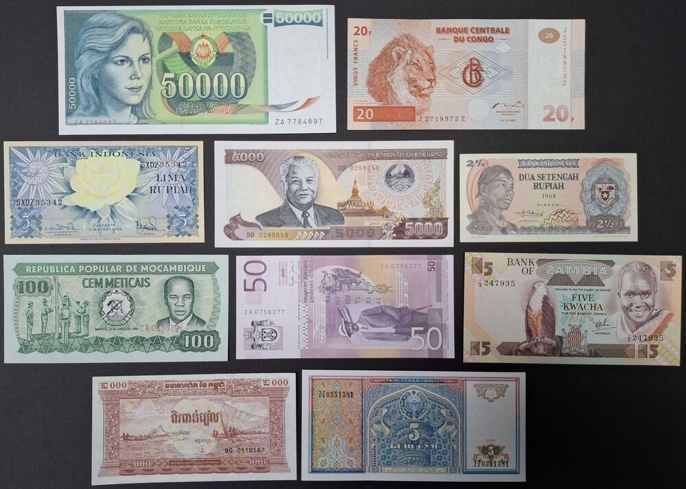   10 x Replacement, mixed lot - UNC (1)