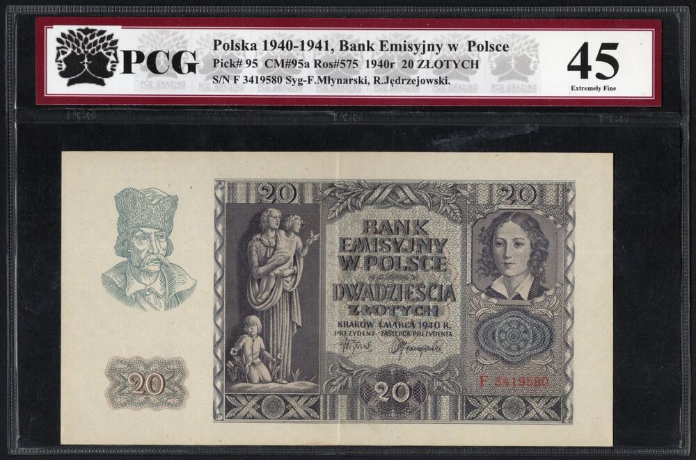 Poland - 20 Zlotych 1940 - Pick # 95 - PCG 45