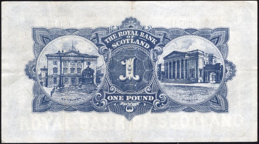 Scotland - 1 Pound 1940 - P # 322a - VF