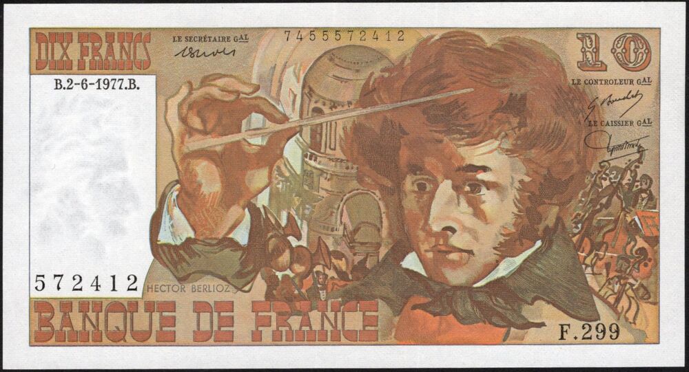 France - 10 Francs 1977 - Pick # 150c - UNC-