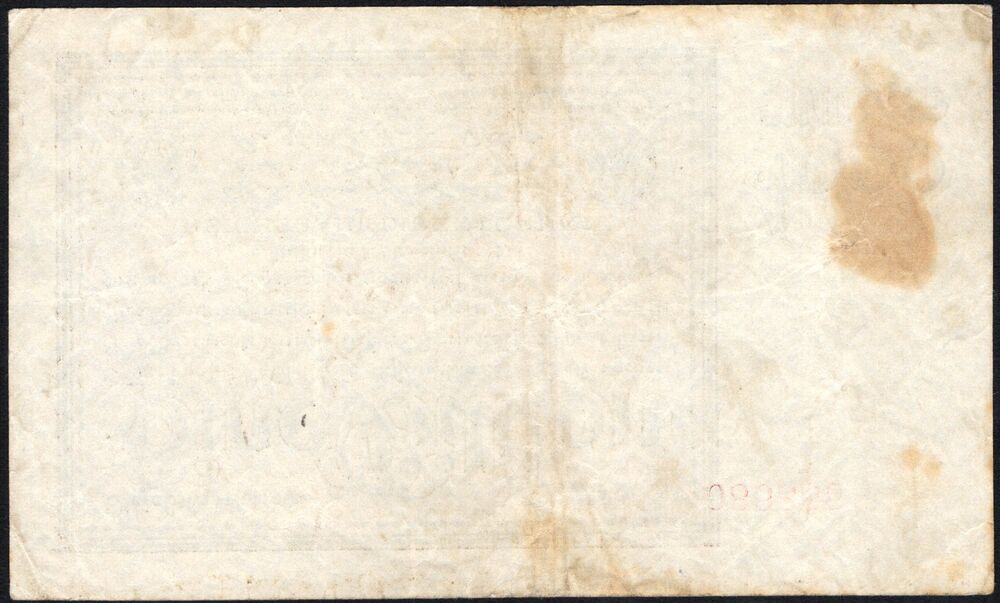 Germany - 1 Billion Mark 1923 - Pick # 134 - Stained Fine