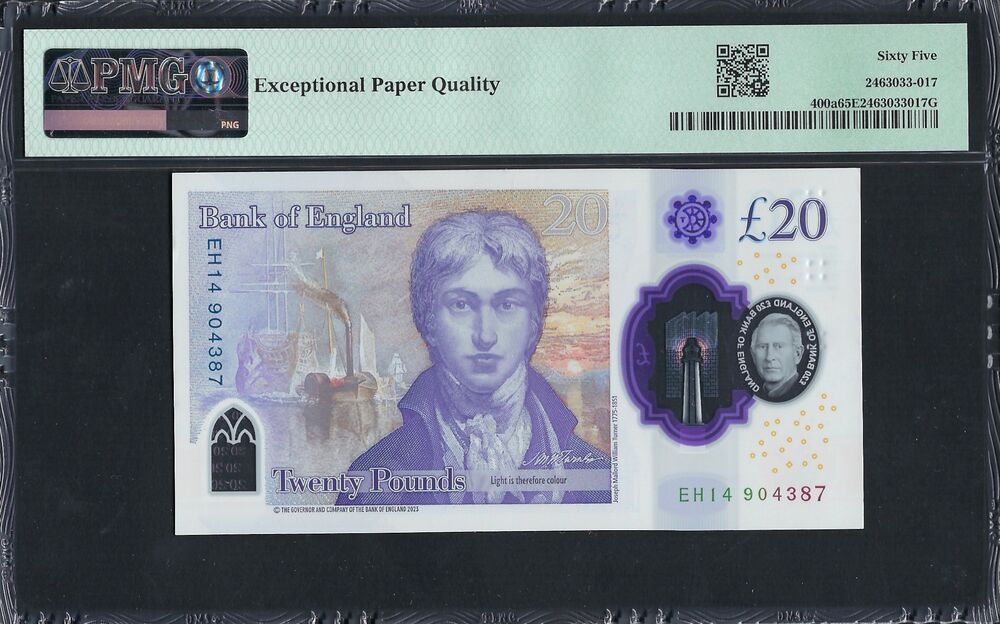 Great Britain - 20 Pounds 2023 - Pick # 400a - PMG 65 EPQ