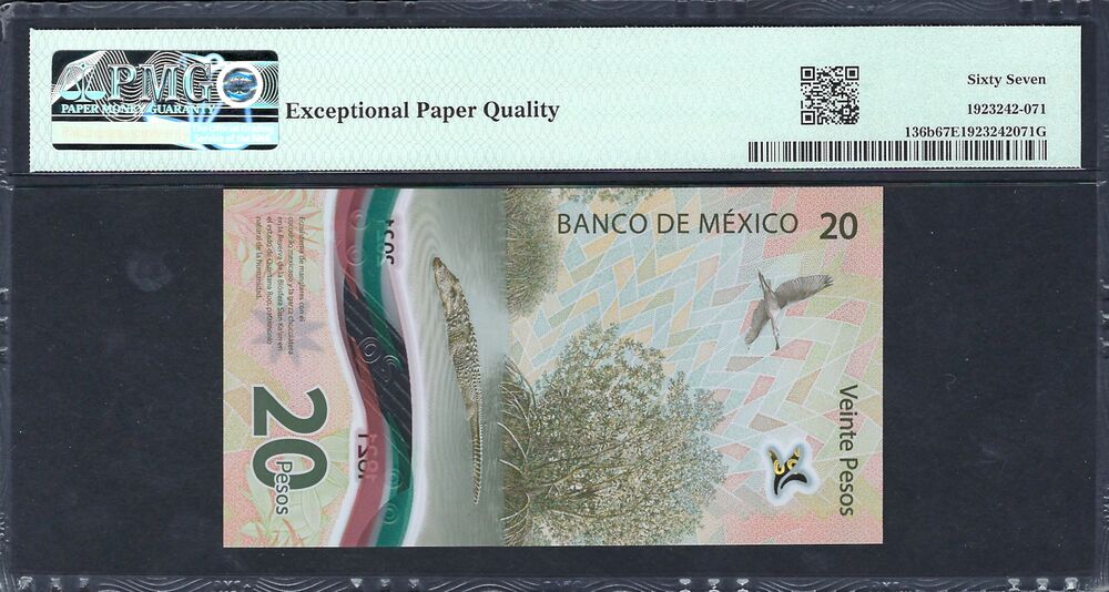 Mexico - 20 Pesos 2022 - Pick # 136b - COMMEMORATIVE - PMG 67 EPQ