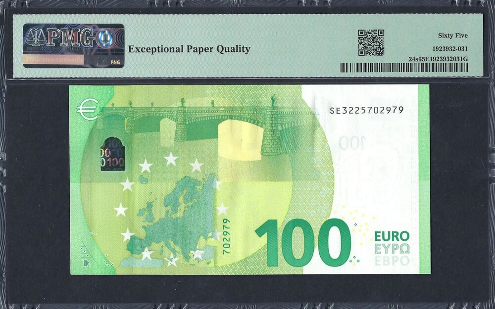 Italy - 100 Euro 2019 - Pick # 24s - PMG 65 EPQ