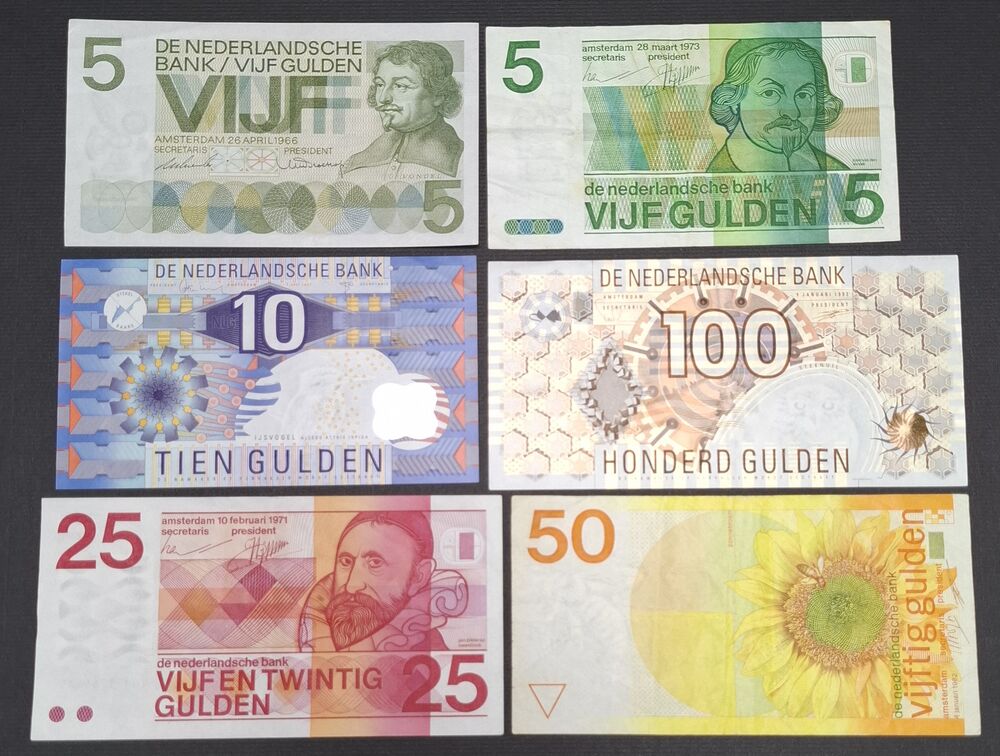 Netherlands - Group of 6 recent issues - Circulated grades