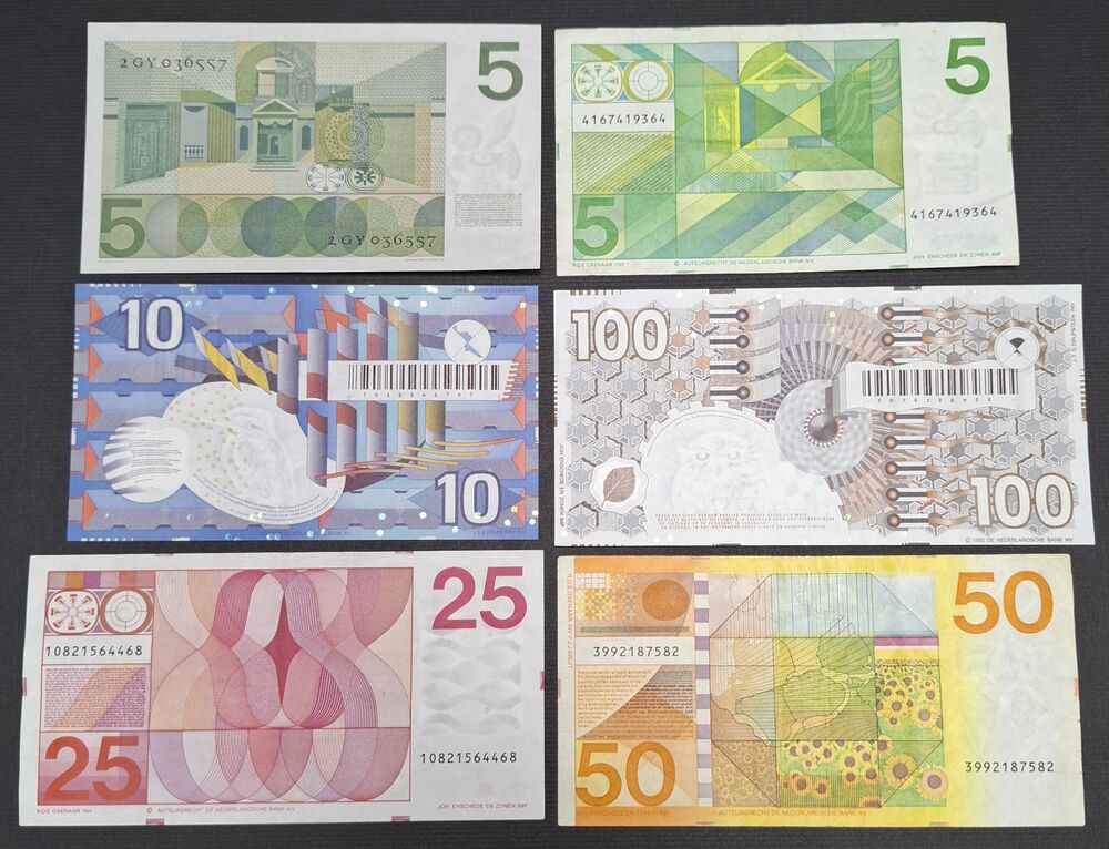 Netherlands - Group of 6 recent issues - Circulated grades