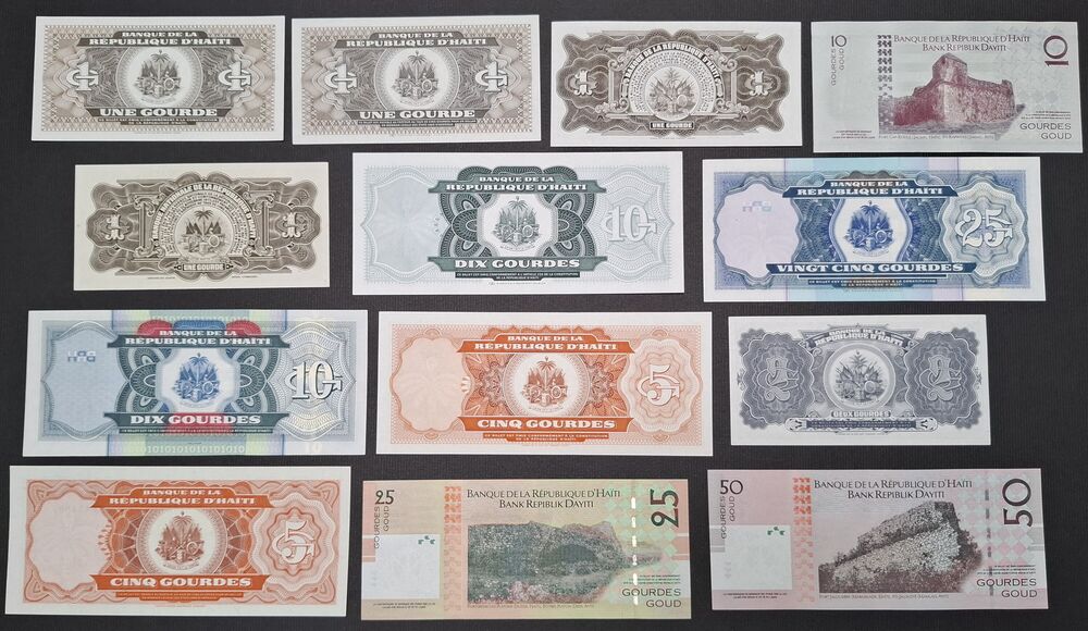 Haiti - Group of 13 notes - UNC