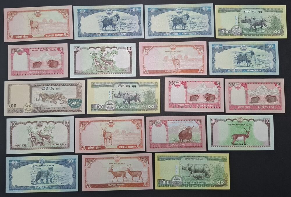 Nepal - 19 pieces, Mount Everest Issue - UNC