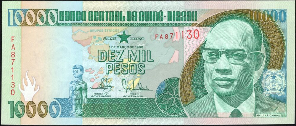 Guinea-Bissau - 10.000 Pesos 1990 - Pick # 15a - UNC