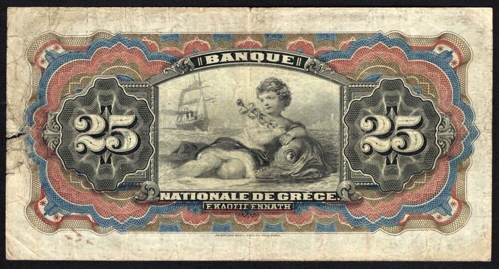 Greece - 25 Drachmai 1915 - Pick # 52a - Fine