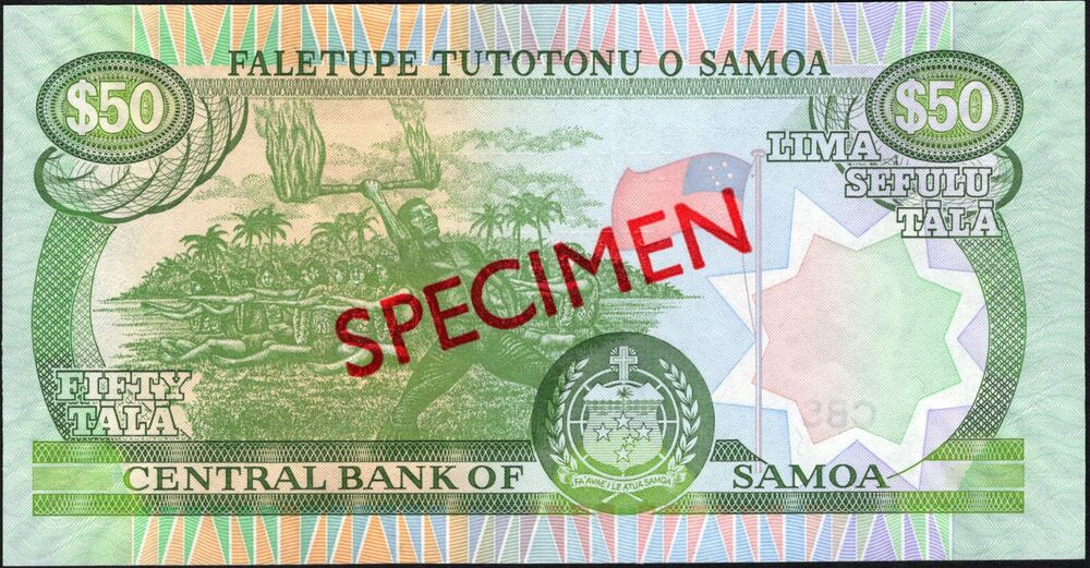 Western Samoa - 50 Tala 1990 - Pick # 29s - UNC