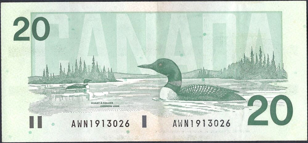Canada - 20 Dollars 1991 - Pick # 97d - VF/XF