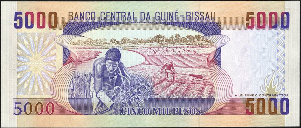 Guinea-Bissau - 5000 Pesos 1990 - Pick # 14a - UNC