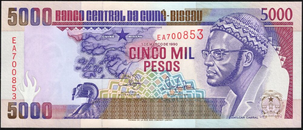 Guinea-Bissau - 5000 Pesos 1990 - Pick # 14a - UNC