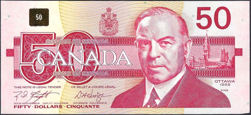 Canada - 50 Dollars 1988 - Pick # 98d - XF