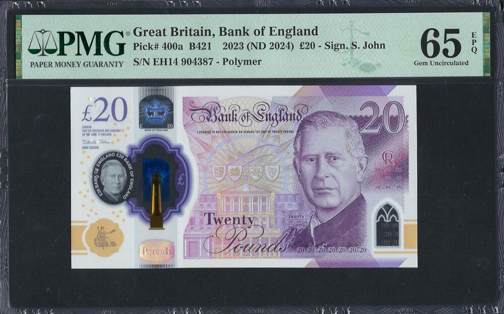Great Britain - 20 Pounds 2023 - Pick # 400a - PMG 65 EPQ