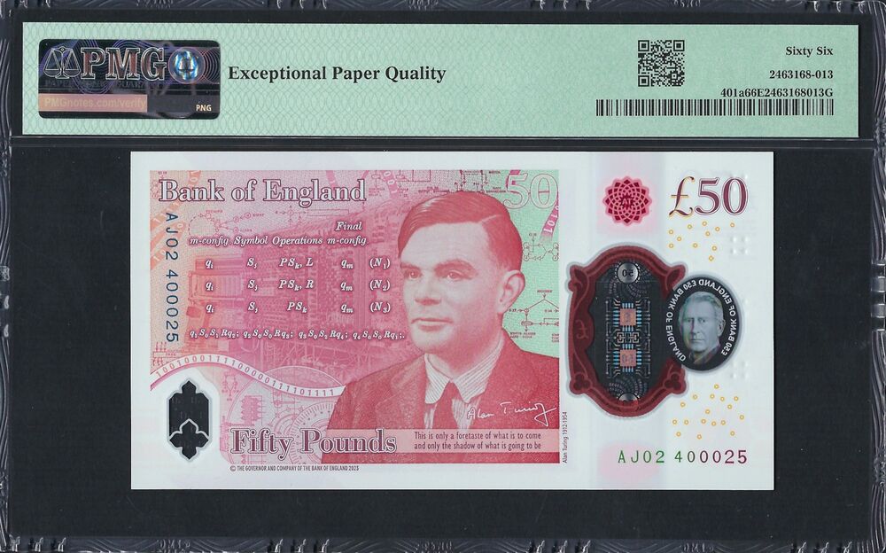 Great Britain - 50 Pounds 2023 - Pick # 401a - PMG 66 EPQ