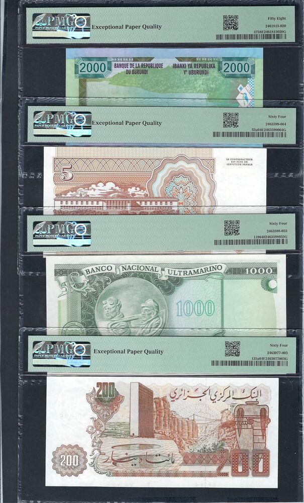 Africa - Group of 4 PMG graded notes