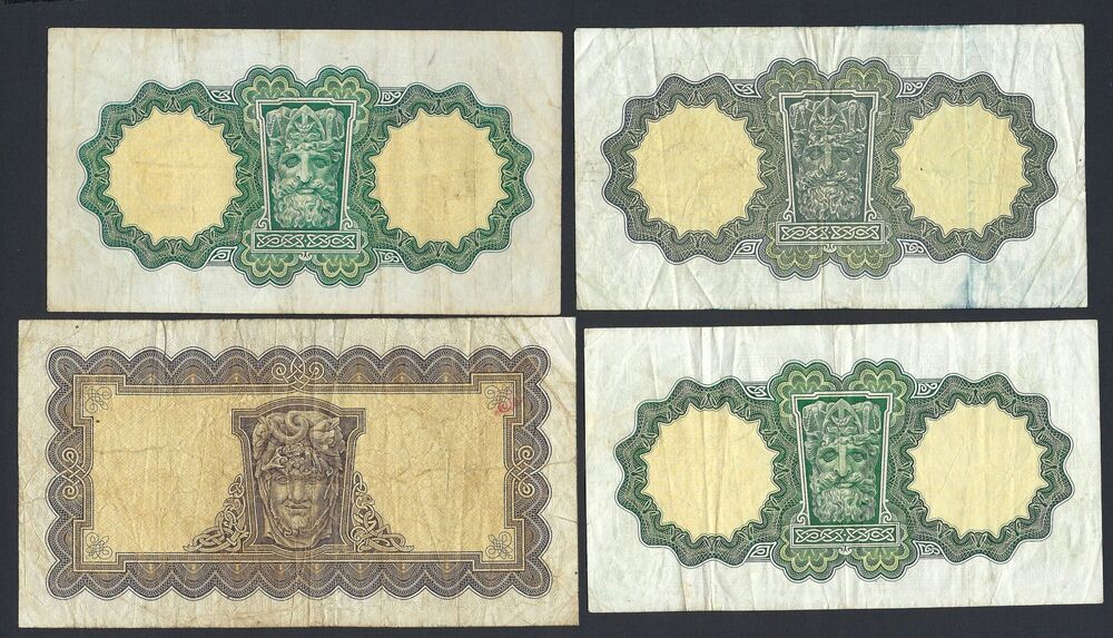 Ireland - 4 Lady Lavery notes - Circulated grades