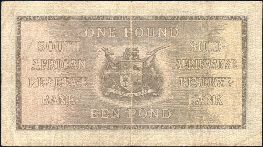 South Africa - 1 Pound 1944 - Pick # 84e - Fine