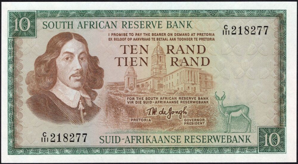 South Africa - 10 Rand 1966 - Pick # 113b - UNC