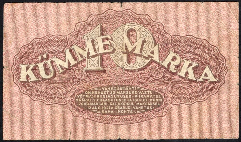Estonia - 10 Marka 1922 - Pick # 53a - Fine