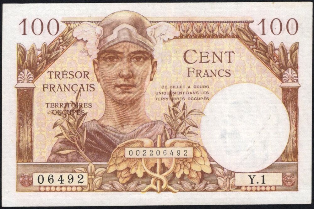 France - 100 Francs 1947 - Pick # M9 - VF