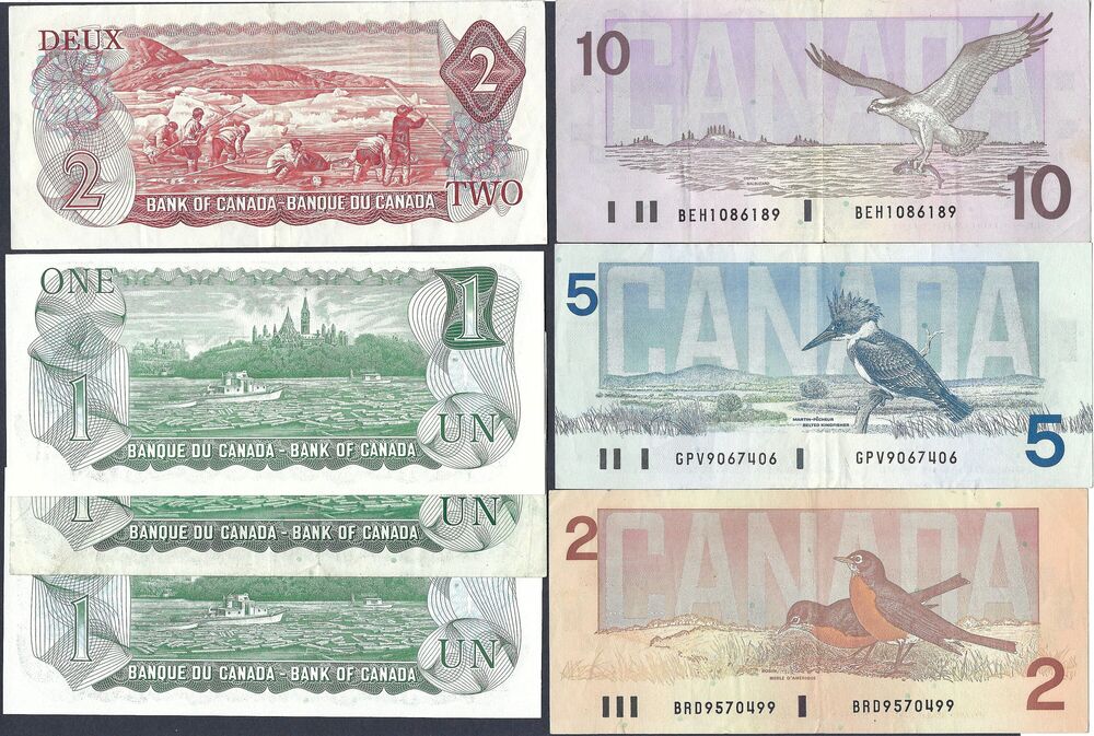Canada - Group of 7 notes - VF and better