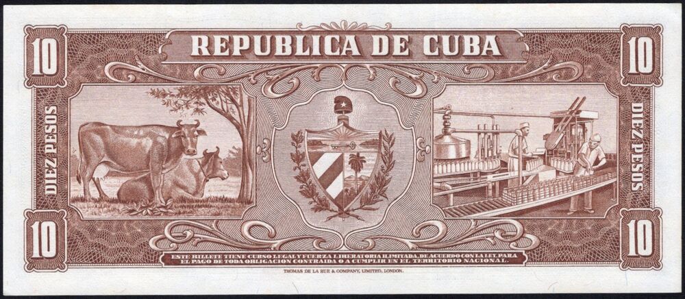 Cuba - 10 Pesos 1960 - Pick # 88c - UNC-