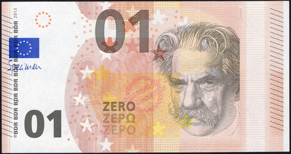 Germany - Test Note Albert Schweitzer 2013 - Pick # NL - UNC