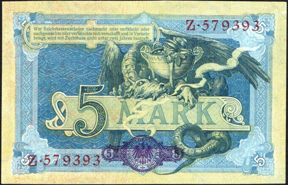 Germany - 5 Mark 1904 - Pick # 8a - AU