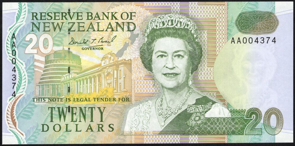 New Zealand - 20 Dollars 1999 - Pick # 179 - UNC