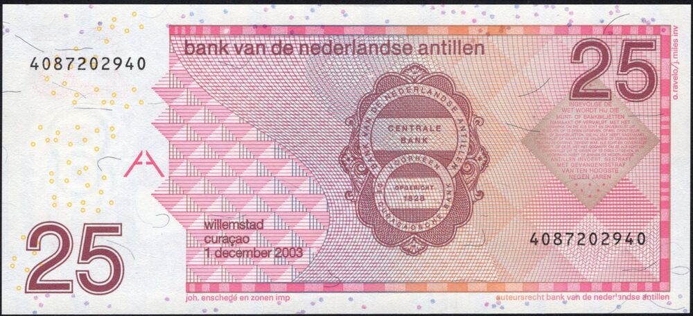 Netherlands Antilles - 25 gulden 2003 - Pick # 29c - UNC
