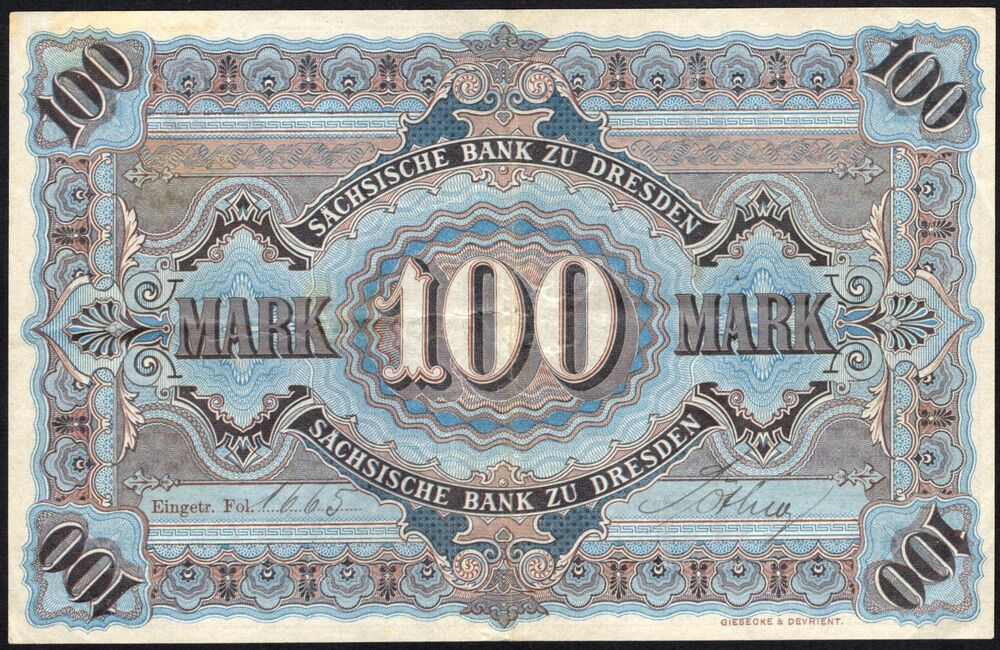 Germany - 100 Mark 1911 - Pick # S952b - VF