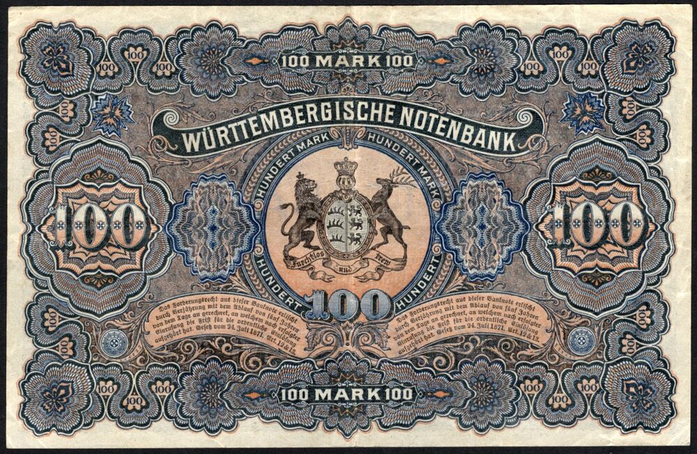 Germany - 100 Mark 1911 - Pick # S979c - VF