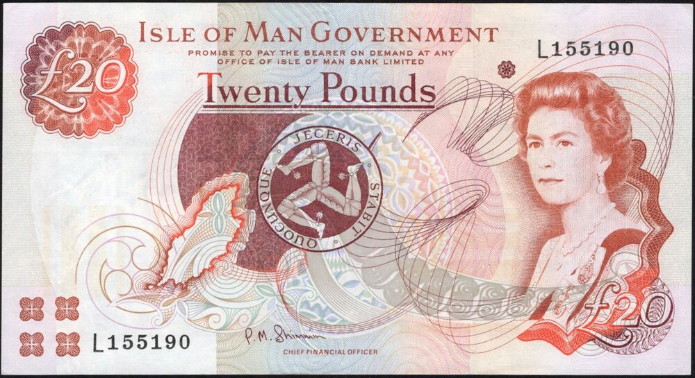 Isle of Man - 20 Pounds 2013 - Pick # 49 - XF+